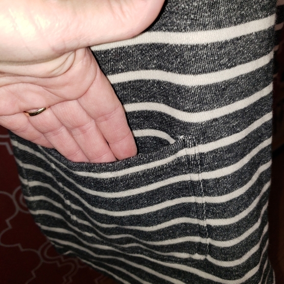 French Connection Normandy Stripe Tee Dress Sz 4 - Picture 2 of 10